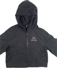 Load image into Gallery viewer, Women's Scuba Oversized 1/2 zip Hoodie *Grey or Black*