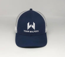 Load image into Gallery viewer, Classic Team Wilpers Technical Trucker® Hat (Blue/White)