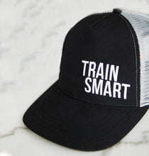 Load image into Gallery viewer, Train Smart Technical Trucker® Hat (Black/Grey)