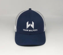 Load image into Gallery viewer, Classic Team Wilpers Technical Trucker® Hat (Blue/White)
