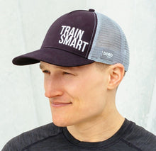 Load image into Gallery viewer, Train Smart Technical Trucker® Hat (Black/Grey)
